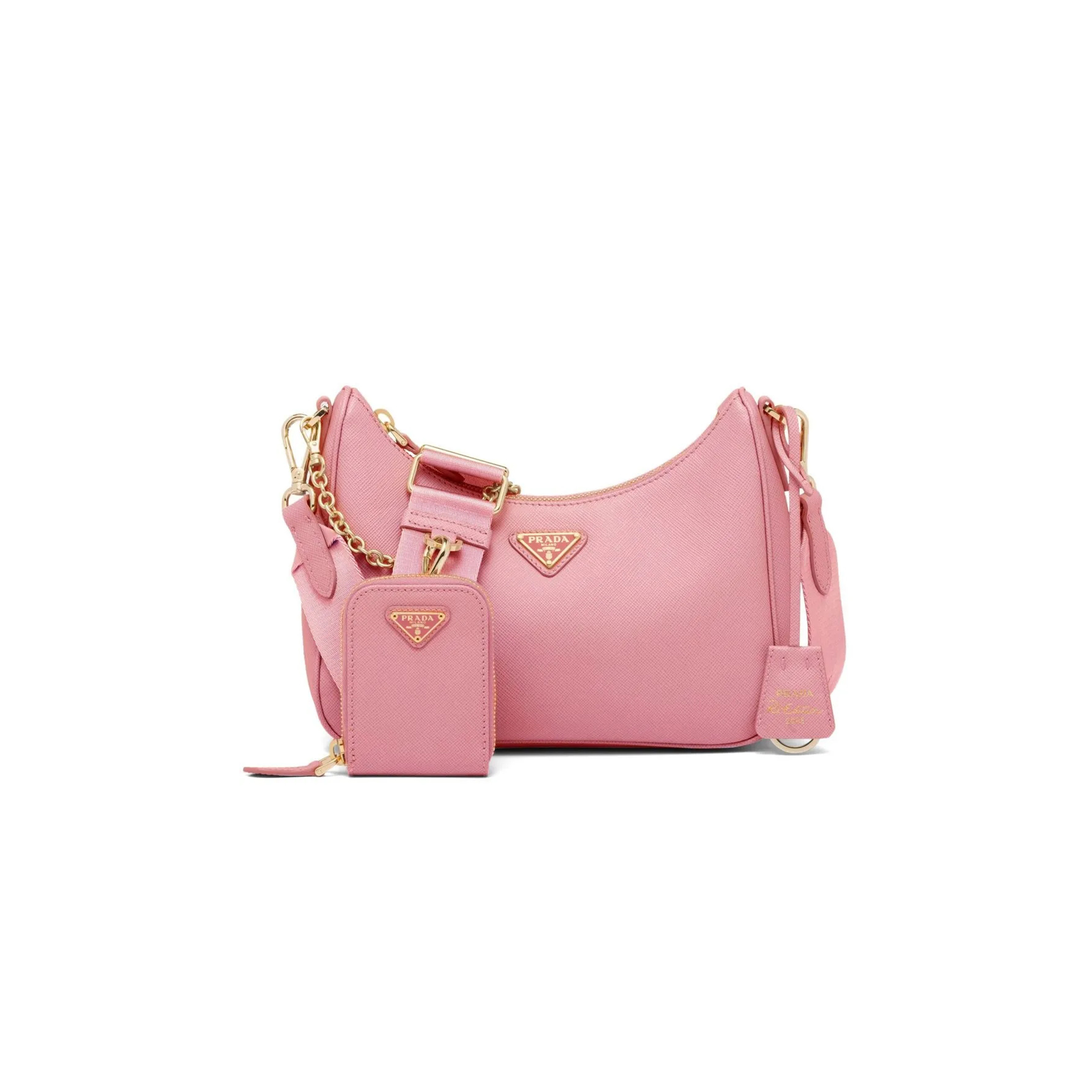 Pra*a re-edition 2005 leather shoulder bag 1bh204 (22*18*6cm)